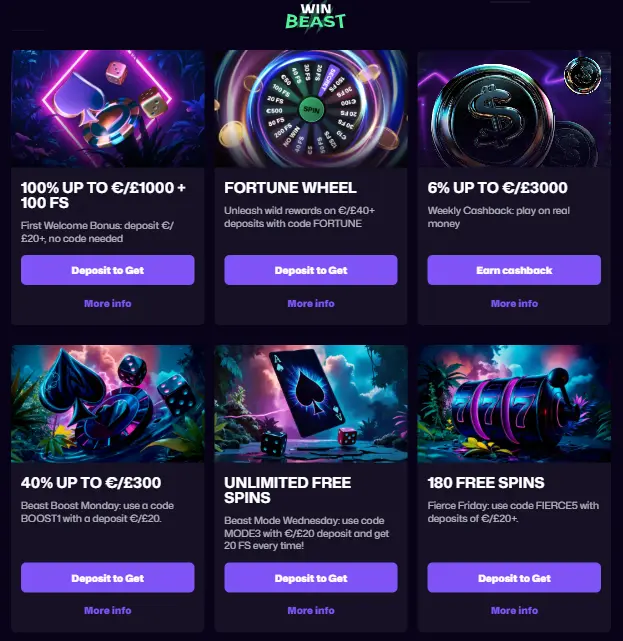 WinBeast Casino Promo Code